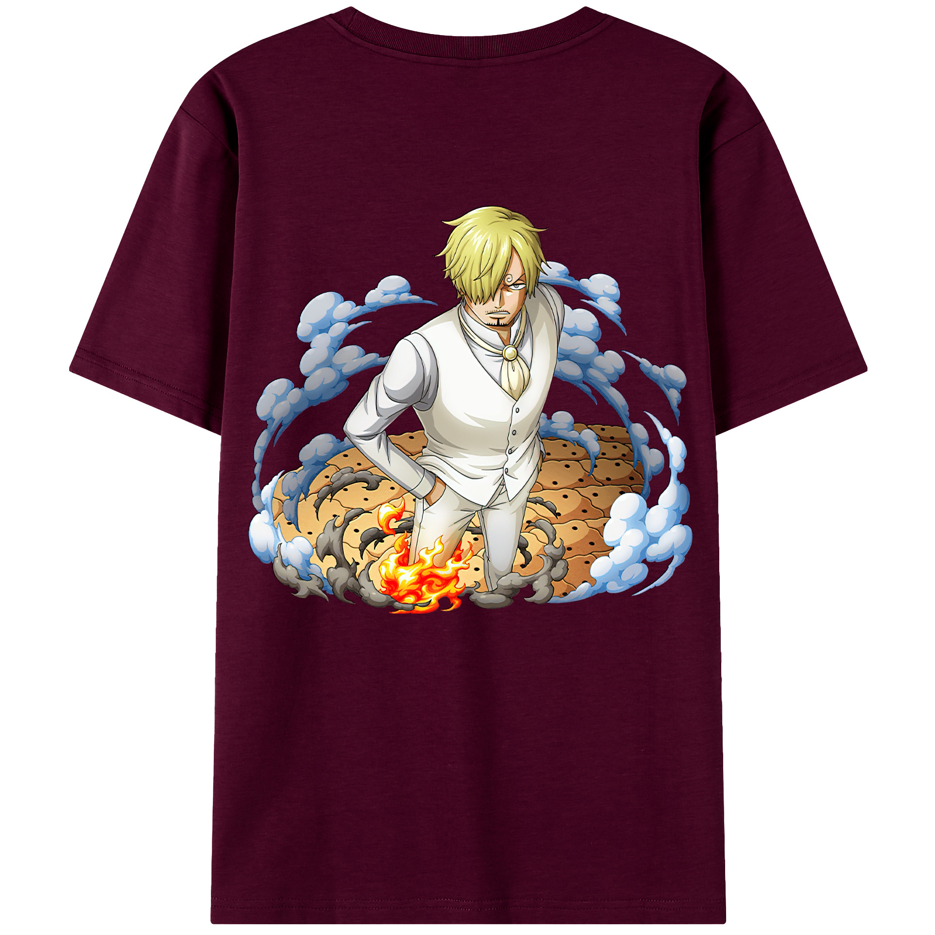 （画像用） ワンピース サンジ ONE PIECE Sanji レディース半袖Tシャツ(バックプリント)